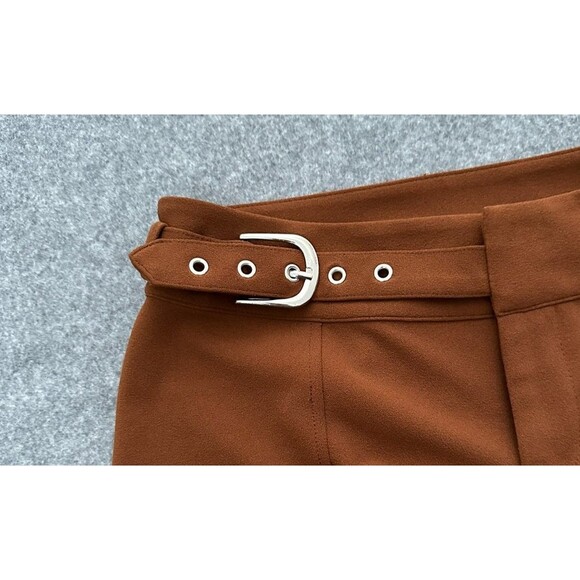 INC Belted Wide Leg Trousers 4P Brown Career Minimalist Clean Girl Workwear - Picture 10 of 10